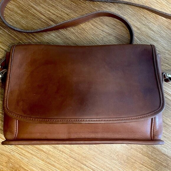 Coach Vintage Curtis Crossbody Bag 9975 Brown 1995 🌸 - Picture 1 of 12